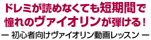 ドレミが読めなくても短期間で憧れのヴァイオリンが弾ける！初心者向けヴァイオリンレッスン動画